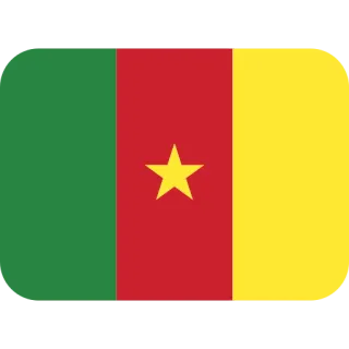 🇨🇲 bandera, Camerún, bandera nacional, África telegram sticker