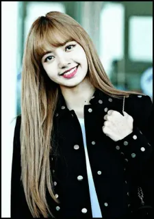 🐬 Lisa Lisa, Blackpink, K-pop, cantora, mulher, retrato whatsapp sticker