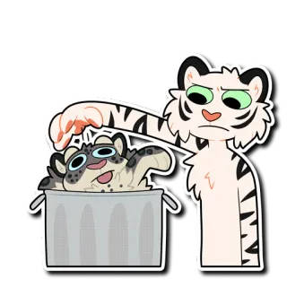 White Tiger 2 whatsapp stickers