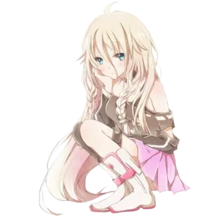 😕 アニメ, マンガ, 漫画, 女の子, 可愛い, かわいい, キャラクター telegram sticker