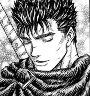 ⚔ Guts Berserk Manga, Anime, Espada, Guerrero, Berserker telegram sticker