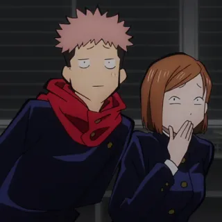 💥 Yuji Itadori Jujutsu Kaisen Anime, Personaggio, Stregoneria, Manga, Giapponese telegram sticker