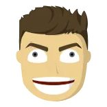 😈 脸, 卡通, 男人, 微笑, 表情 telegram sticker