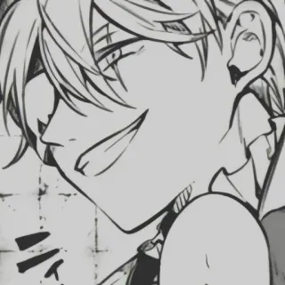 😏 anime, manga, smile, cartoon, face, happy, art telegram sticker