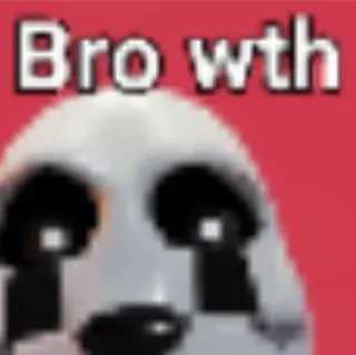 💜 Bro wth meme, funny, internet meme, reaction, bro wth telegram sticker