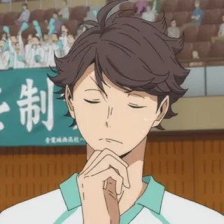 🤨 Tooru Oikawa Haikyuu!! Anime, Haikyuu!!, Oikawa, Tooru Oikawa, Siatkówka, Sport telegram sticker
