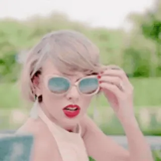 💸 Taylor Swift chanteur, pop star, célébrité, blonde, lunettes de soleil telegram sticker