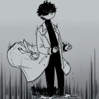 👁‍🗨 Anime, Manga, Personnage, Trench-coat, Art telegram sticker