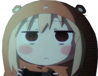 😐 Anime, Chica, Gaming, Mando, Sudadera con capucha, Lindo, Aburrido telegram sticker