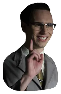 ☝ Edward Nygma Gotham Эдвард Нигма, Загадочник, Готэм, DC Comics, злодей, умный, интеллектуал telegram sticker