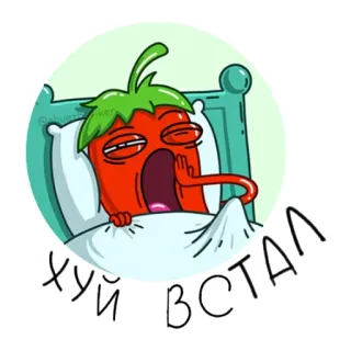 😋 Хуй встал merica, tempat tidur, mengantuk, rusia telegram sticker