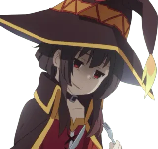 😮‍💨 Megumin Konosuba Anime, Megumin, Konosuba, Magier, Zauberer, Süß, Aufkleber telegram sticker