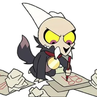 😒 King The Owl House Kartun, Karakter, Monster, Tengkorak, Anjing, Iblis telegram sticker