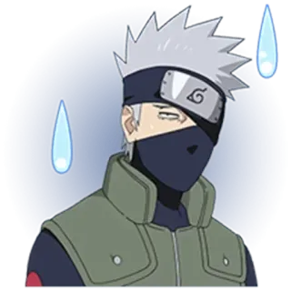 😅 Kakashi Hatake Naruto Kakashi, Hatake, Naruto, Anime, Manga, Ninja whatsapp sticker