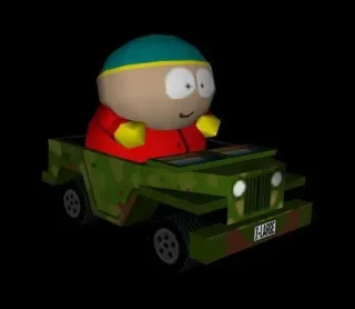 🤬 Eric Cartman South Park T-LARGE Eric Cartman, South Park, Cartone animato, Personaggio, Veicolo, Auto, Jeep telegram sticker