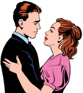 💏 couple, romance, amour, relation, affection, homme, femme telegram sticker