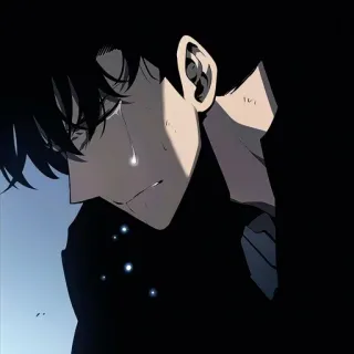 💎 Anime, Manga, Menangis, Sedih, Emosi, Pria whatsapp sticker