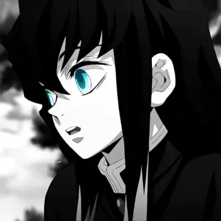 🖤 Muichiro Tokito Demon Slayer Anime, Demon Slayer, Muichiro Tokito, Personaggio, Manga, Katana whatsapp sticker