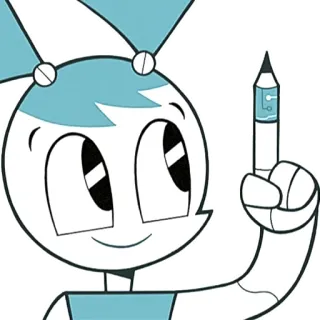 😉 Jenny Wakeman My Life as a Teenage Robot dessin animé, robot, nickelodeon, animé telegram sticker