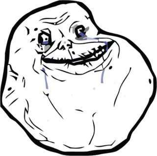 😢 Meme, Triste, Sozinho, Internet, Expressão telegram sticker