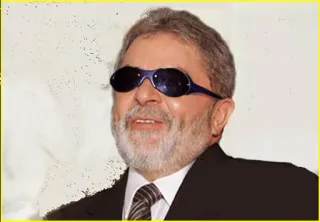 😎 Lula политик, Бразилия, президент, солнцезащитные очки telegram sticker