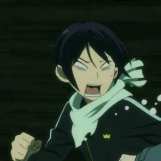 🌈 Yato Noragami anime, noragami, yato, scared, reaction, funny, manga telegram sticker