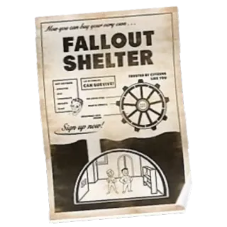 Fallout posters pack whatsapp stickers