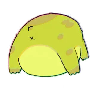 ❤️ Frosch, tot, traurig, Cartoon, Tier, Sticker telegram sticker