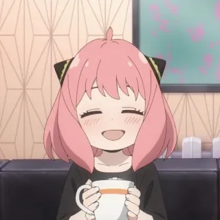 ☁️ Anya Forger Spy x Family Anime, Spy x Family, Anya Forger, süß, kawaii, Cartoon whatsapp sticker