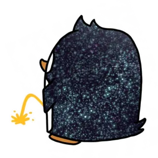 🌧 pingüino, orinar, dibujos animados, divertido, animal telegram sticker