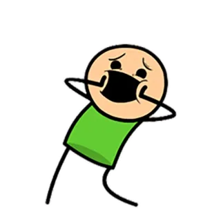 ✋ 漫画, 棒人間, 面白い, キャラクター, デジタルアート telegram sticker