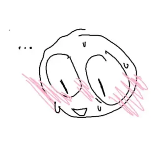 ☺️ ... милый, румянец, мем, каракули, простой telegram sticker