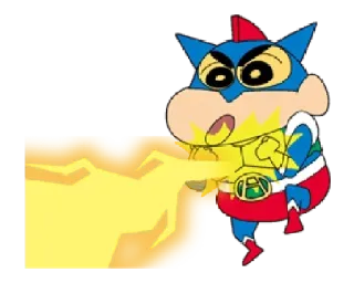 👊 superhero, cartoon, fire, energy, action telegram sticker