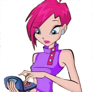 🧐 Tecna Winx Club การ์ตูน, อนิเมะ, เทคน่า, วินซ์คลับ, นางฟ้า, ตัวละคร telegram sticker