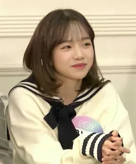 😏 IZ*ONE kpop, idole, coréen, fille, portrait telegram sticker