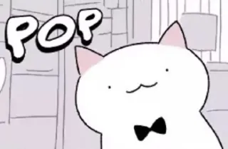 👋 POP Katze, Cartoon, Niedlich, Pop, Sticker telegram sticker