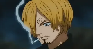 🚬 Sanji One Piece Sanji, One Piece, Anime, Manga, Charakter, Rauchen whatsapp sticker