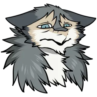 💧 cat, furry, anthropomorphic, sad, cartoon telegram sticker
