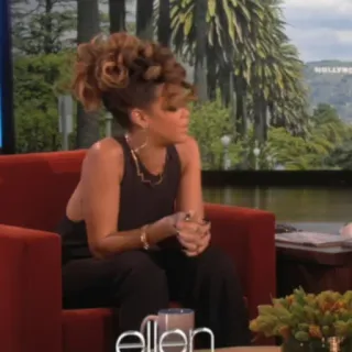 💸 Rihanna celebrity, interview, talk show, fashion, woman telegram sticker