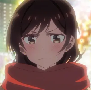 😅 Chizuru Mizuhara Rent-A-Girlfriend Anime, Chizuru, Thuê bạn gái, Dễ thương, Cô gái Anime whatsapp sticker