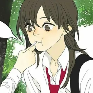 🌟 fille, sucette, dessin animé, manger, illustration whatsapp sticker