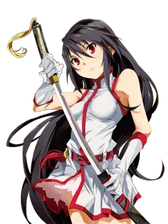 😏 Akame Akame ga Kill! Anime, Zwaard, Meisje, Akame, Katana telegram sticker