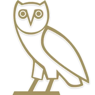 🎓 フクロウ, ロゴ, OctobersVeryOwn, OVO telegram sticker