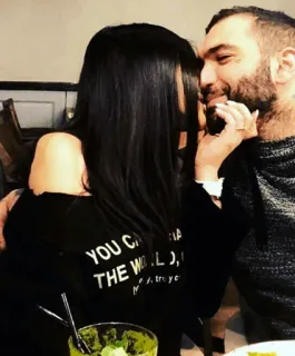 💋 YOU CHANGE THE WORLD, I'M TRUSTING YOU Paar, Zuneigung, Romantik, Beziehung, Liebe, Vertrauen, Welt, Veränderung telegram sticker