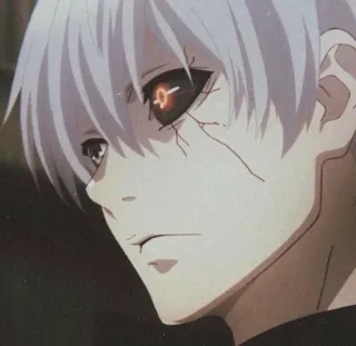 😡 Ken Kaneki Tokyo Ghoul Anime, Manga, Ghoul, Ken Kaneki, Tokyo Ghoul, Rotes Auge whatsapp sticker