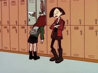🌟 Daria Morgendorffer Daria Daria, cartoon, teenager, school, MTV, 90s telegram sticker