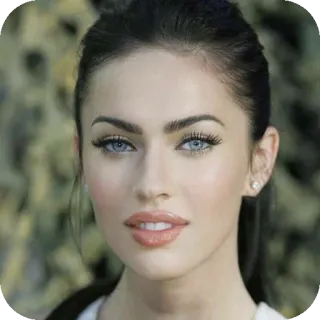 💇 portrait, face, woman, person, beauty, celebrity, Megan Fox telegram sticker