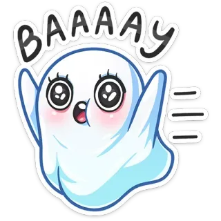 Привиденьице (@TgSticker) whatsapp stickers