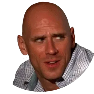 🤔 Johnny Sins ผู้ใหญ่, หัวล้าน, นักแสดง, ผู้ชาย, มีม telegram sticker