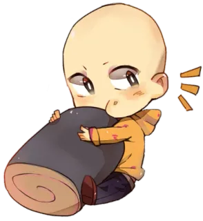 😋 Чиби, Малыш, Аниме, Мультфильм, Милый, Объятие, Персонаж whatsapp sticker
